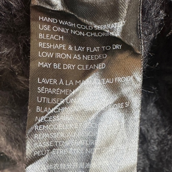 Free People Faux-Fur Open-Front Cardigan, Black, Size XS - Picture 10 of 10